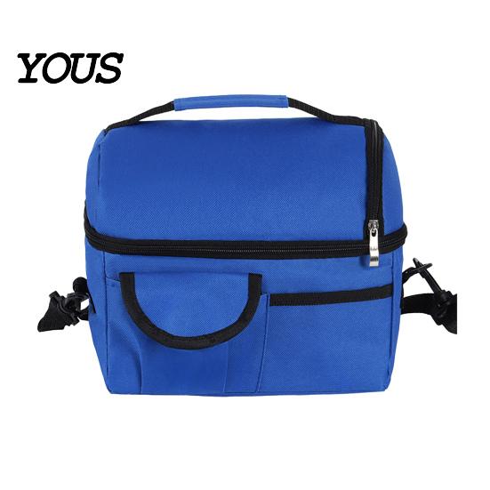 Portable Mommy Bag Insulated Double Layer Lunch with Shoulder Strap, Durable Oxford Cloth Large Outdoor Meal Prep Capacity Container, Leakproof