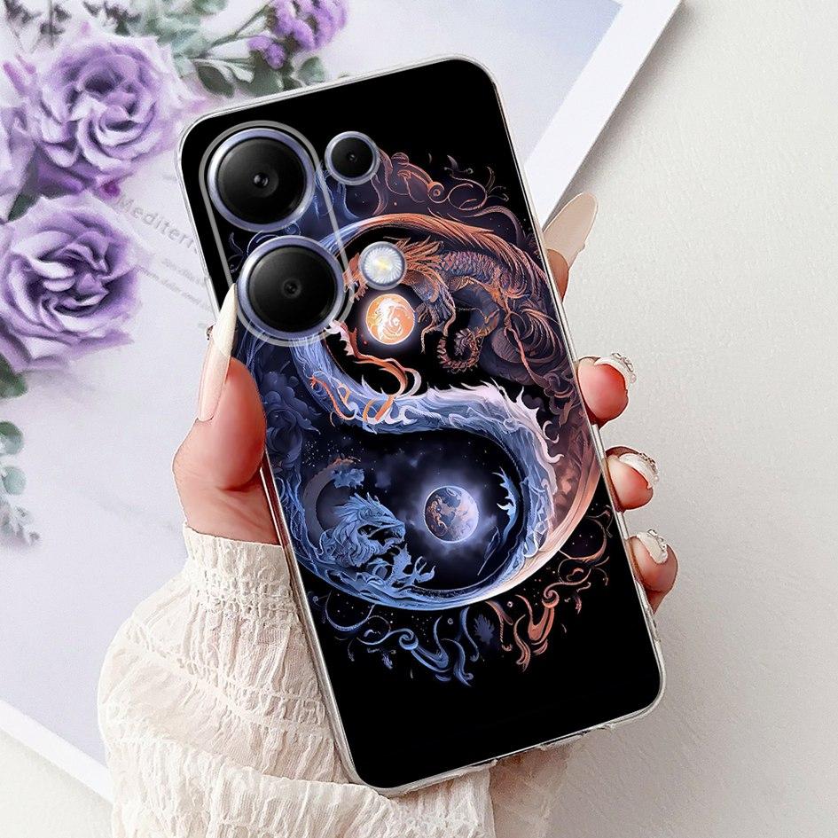 Pro pouzdro Xiaomi Redmi Note 13 Kryt Note 13 Pro Populární malovaný květinový měkký silikonový kryt na telefon Pro Redmi Note13 Pro 4G 5G Funda