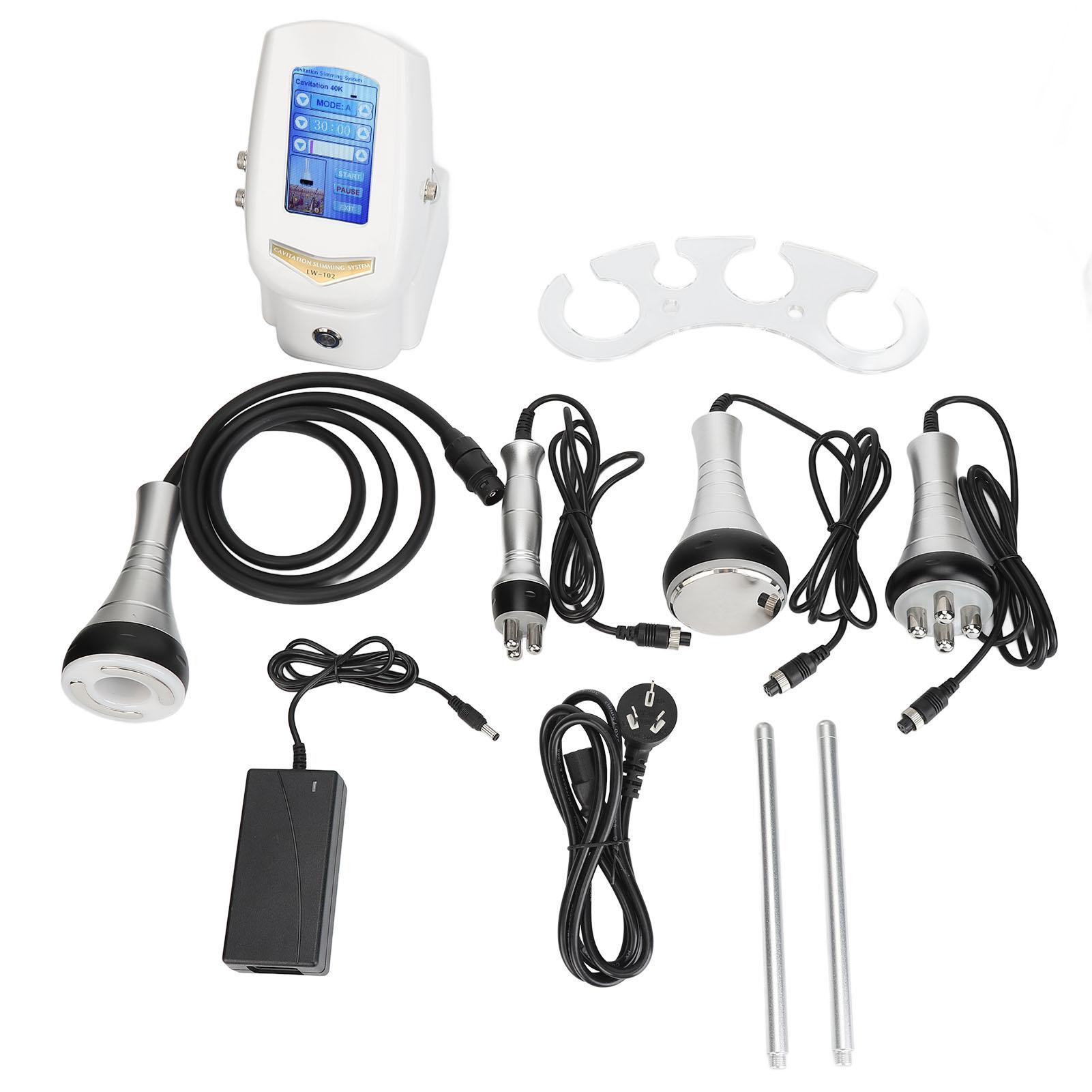 

40K 4 в 1 RF Вакуумная кавитационная машина Инструмент для ухода за кожей лица Многофункциональная машина для похудения тела AU Plug