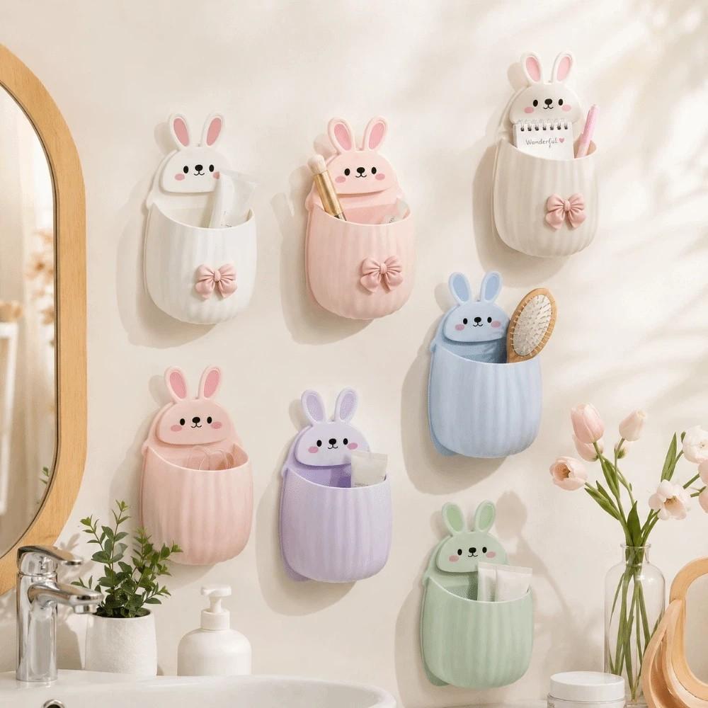 Wall Hanging Toothbrush Storage Rack Self Adhesive Toothpaste Organizer Dormitory