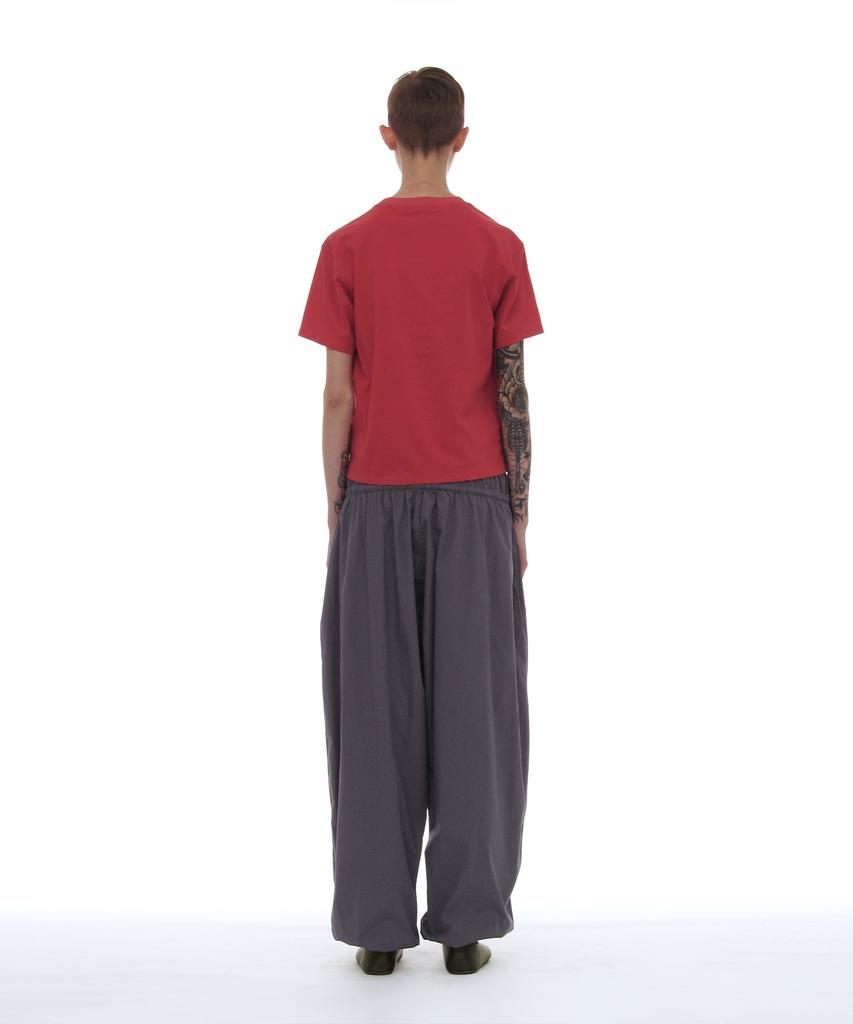 PARTIMENTO WOMEN Pwc Garment Dyed Pocket Tee_Chili