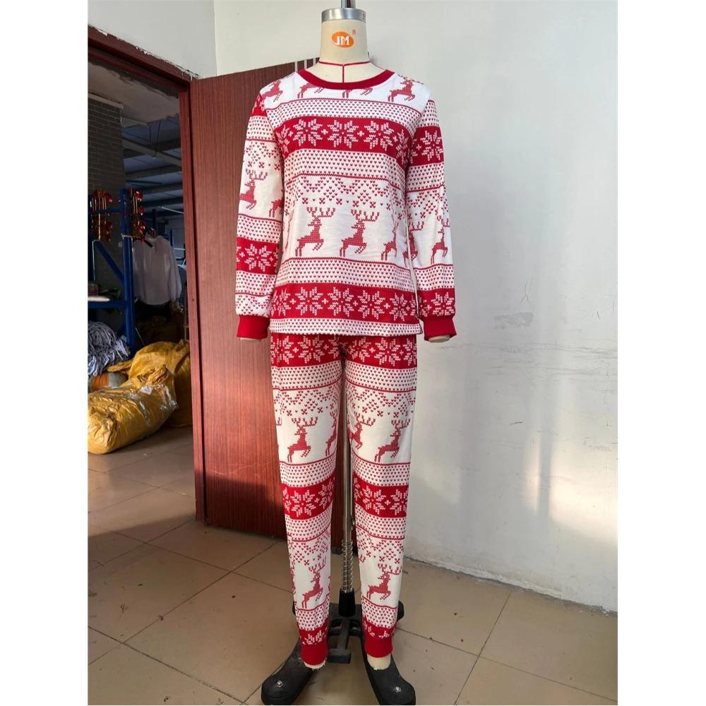 Homewear Pyjamas Set Christmas Top&Pants 2024 Family Matching Pyjamas