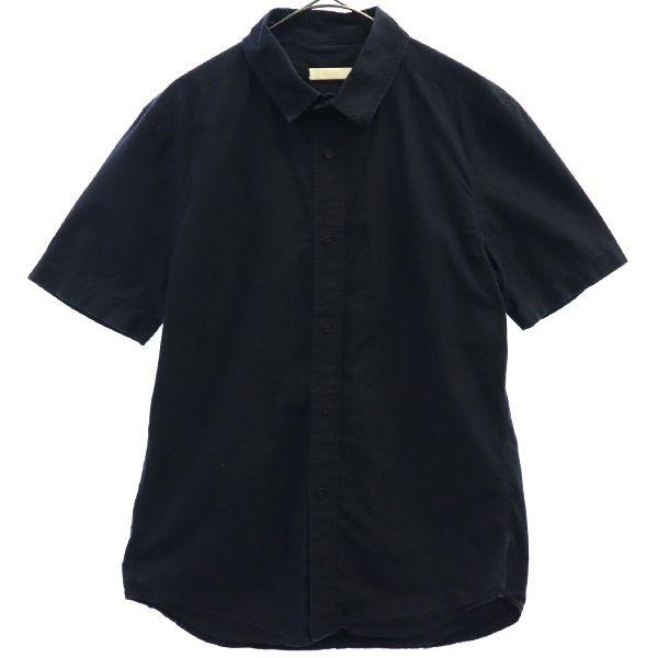 Niuhans Made In Japan Short Sleeve Shirt 1 Navy Men's Used