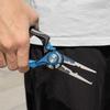 TRUSCEND Aluminum with Fishing Pliers with Safety PTFE Saltwater Hook Needle Line Stainless High (Truscend) [Aviation Lock] Rope, Coated,