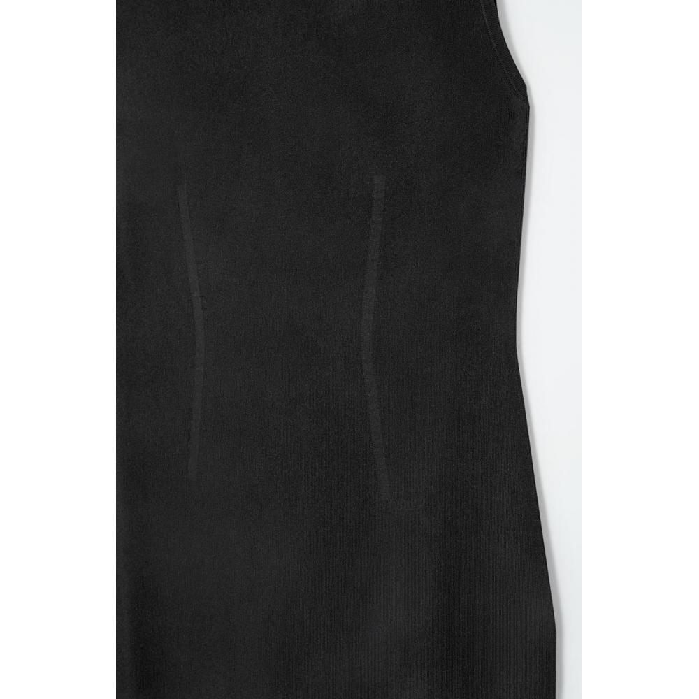 chinese dress ladies Miss Circle Talia Black Satin Lace Corset Maxi Dress S main image 1