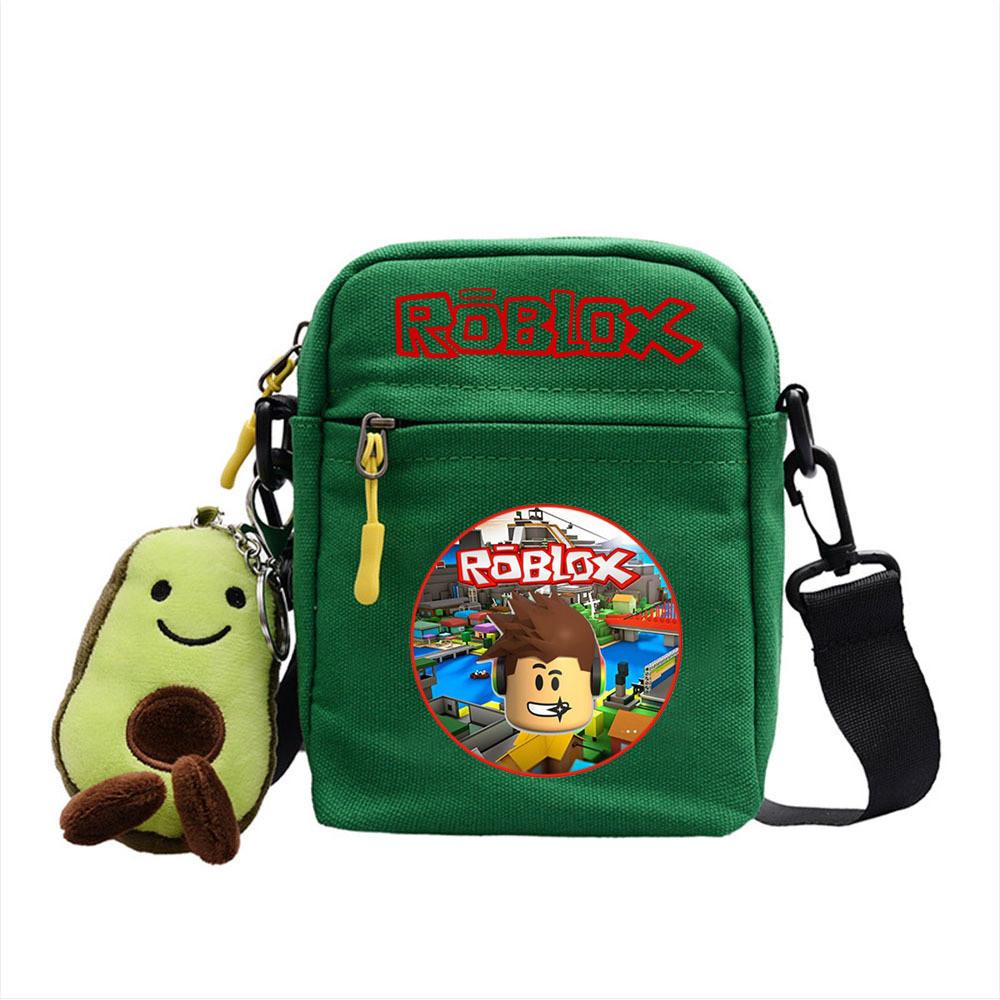 Plátěná taška přes rameno Roblox s potiskem herní postavičky pro běžné cestování a do školy