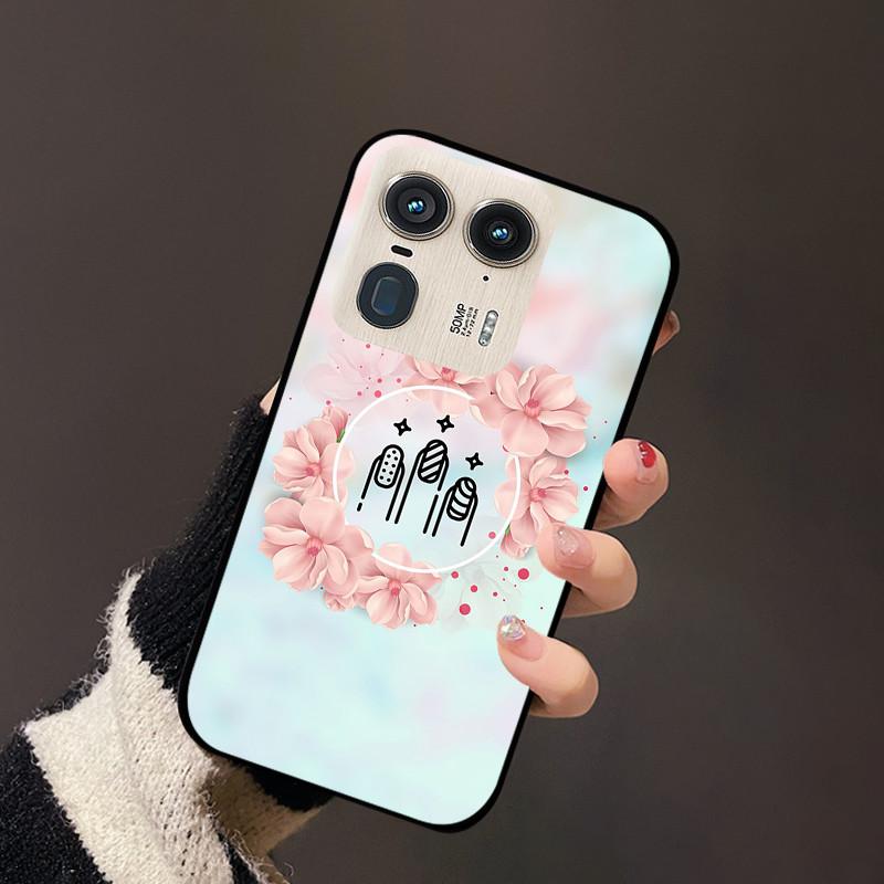 For Motorola Edge 50 Ultra Cover Flower TPU Silicon Back Soft Case Funda For Moto Edge 50 Fusion Edge50 Pro ultra Bumper Coque