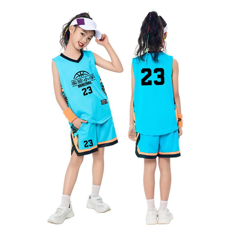 Children's Basketball Jersey Set Boys' Jersey Elementary School Team Game Sports Training Jersey Printed Jersey