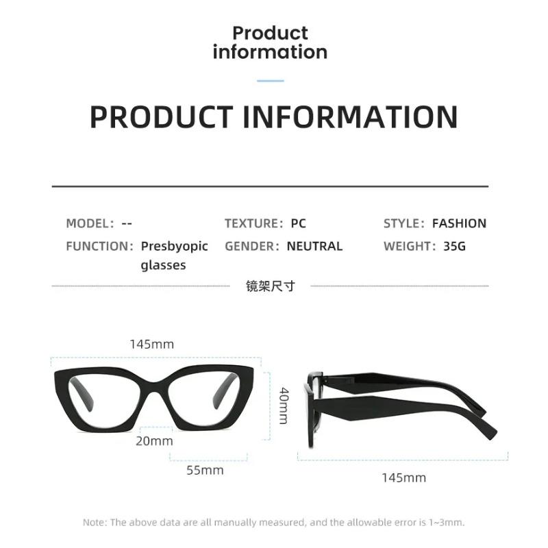 Ultra Light Frame Anti-Blue Light Glasses Office Computer Goggles Oversized Eyeglasses Eye Reading Glasses  Women Glasses