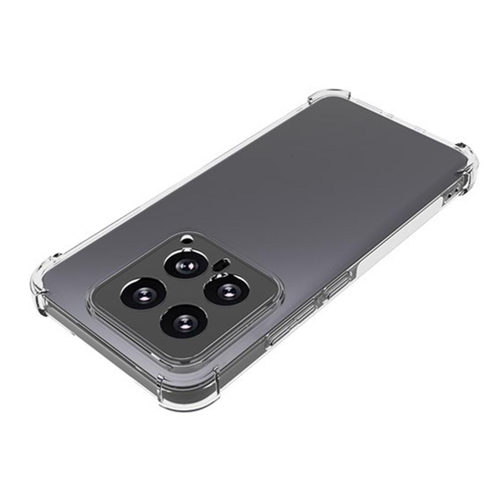 WANLONFENG WL Series for Xiaomi 14 TPU Case 2.0mm Phone Cover with Tempered Glass Film