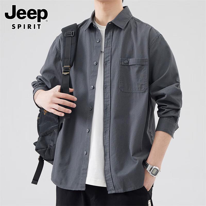 

JEEP SPIRIT Men s Premium Casual Long-Sleeve Shirt XL