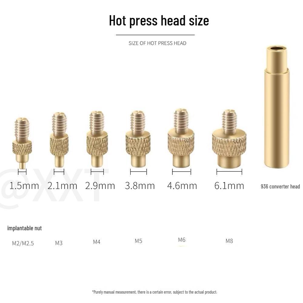 Adjustable Digital Soldering Station with Temperature Control for M2-M8 Nut Insertion and Hot Riveting