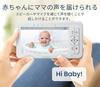 Babysense, calitate HD, temperatura camerei pentru bebeluși, GHz, securitate perfectă, fără aplicație sau zoom pivotant, reglare a zgomotului alb, lumină de noapte automată.