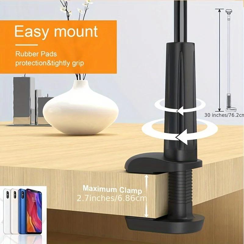 Multi Functional Mobile Phone Live Broadcast Support Folding Computer Lazy Tablet Desktop Bedside Clamp