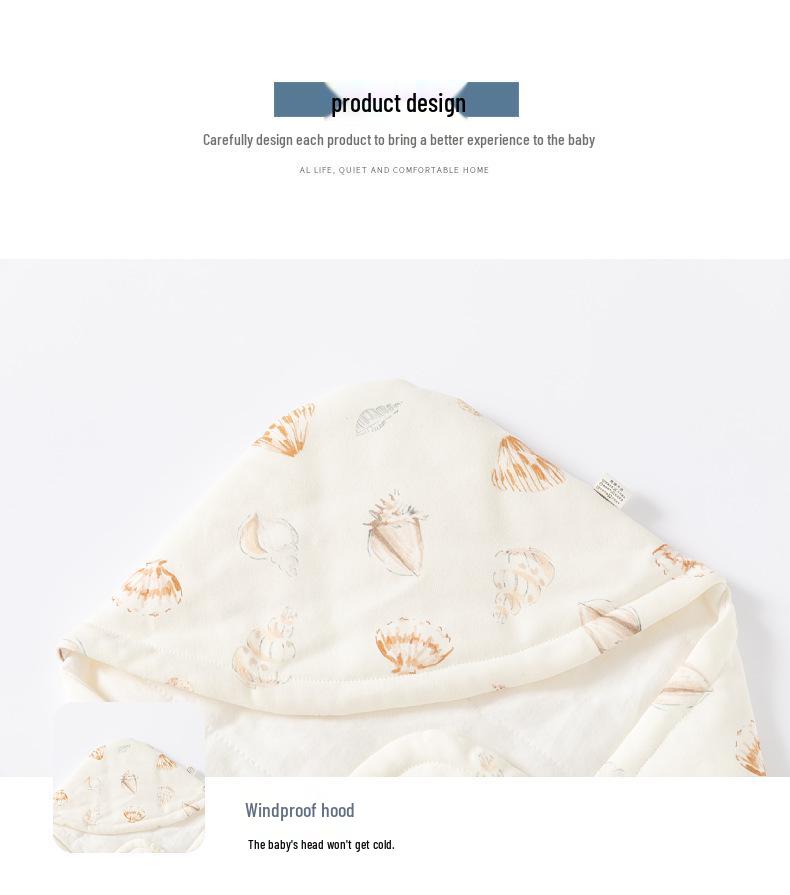 Newborn Pure Cotton Swaddle Blanket - 60g Lightweight Baby Quilt for Spring & Autumn