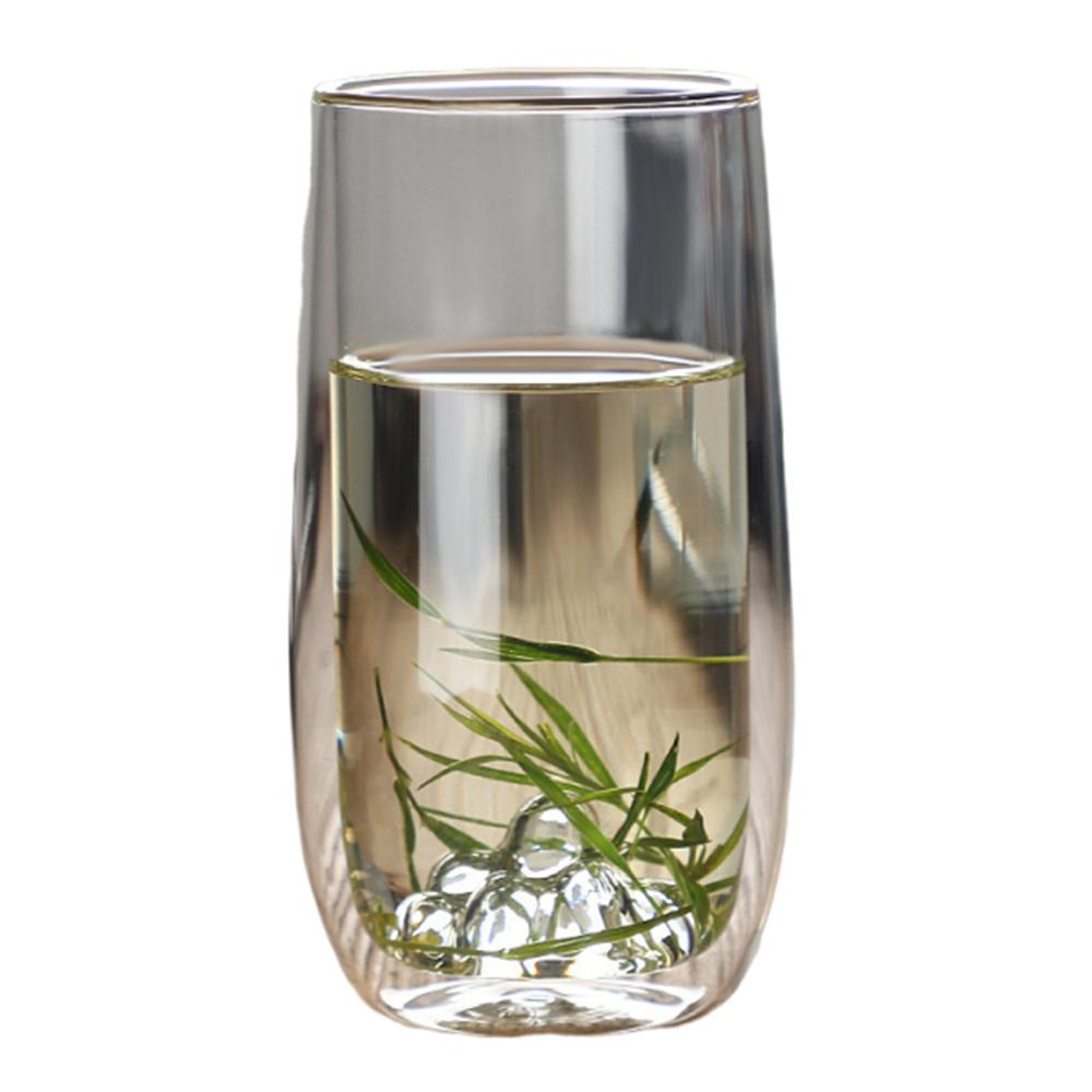 

Термостойкие стаканы с двойными стенками 300 мл, пивной молочник, креативная прозрачная кружка для чая, для кемпинга Style A