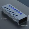 USB 3.0 Extension Hub With 7 Port And Individual LED Indicators for Efficient Data Transfer On Computer