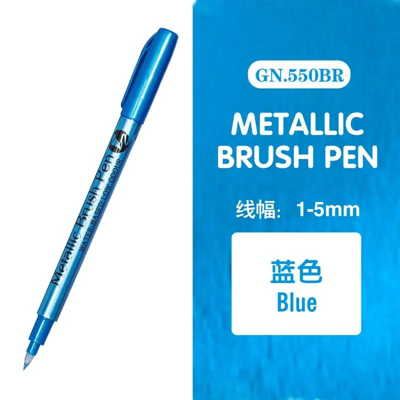 Double Tip Metallic Gold Silver Marker Pen Permanent Art Marker Crafts DIY Painting Pens Card Making Stationery Art Supplies