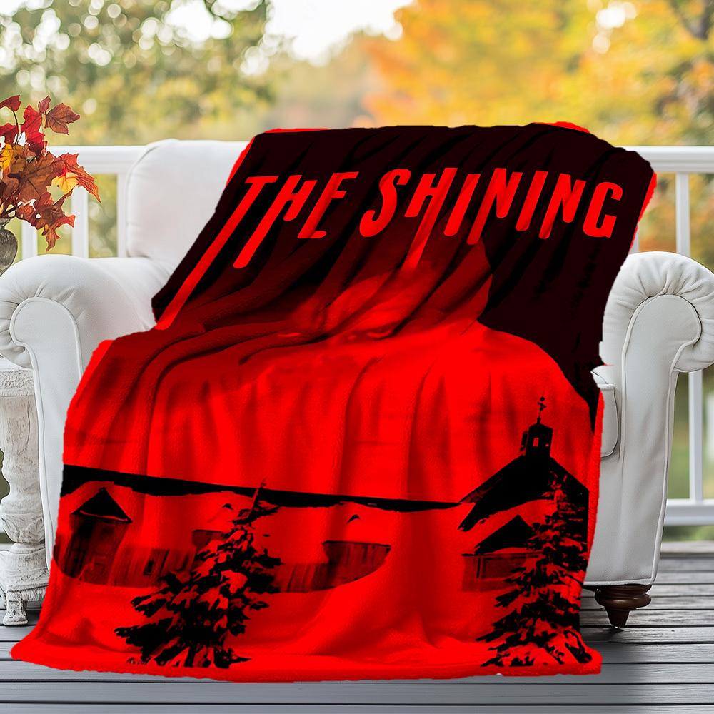 1pc THE SHINING Outdoor Flannel Blanket Soft Plush Decor for Picnics, camping,Bedroom, Playroom, or Lunch Break, Perfect Gift