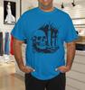 Skull With Candles Gothic Black T-Shirt