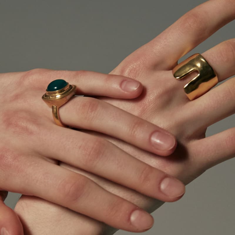 AEPICE cushion stone ring