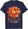Chinese New Year 2026 Year of The Horse TShirt High Quality Cotton Graphic T Shirts Crewneck Printed Tshirt Tops Streetwear