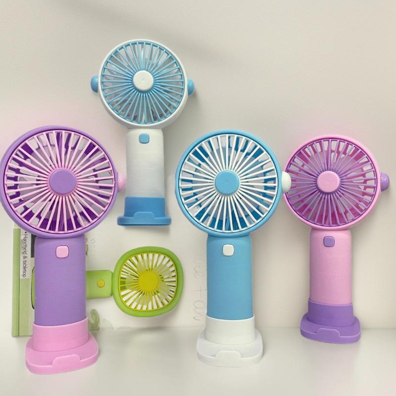 Handheld Mini Fan with Phone Holder & USB Charging