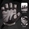 Yousheng 1 Pair Sport Gloves Hollow Mesh Half Finger Unisex Anti-slip Great Friction Wear-Resistant Full Palm Protection Weightlifting Cycling Workout