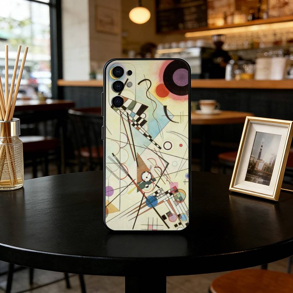 

Art Wassily Kandinsky Phone Case For Samsung S25,S24,S21,S22,S23,S30,Ultra,S20,Plus,Fe,Soft Silicone Black Cover Samsung S20fe