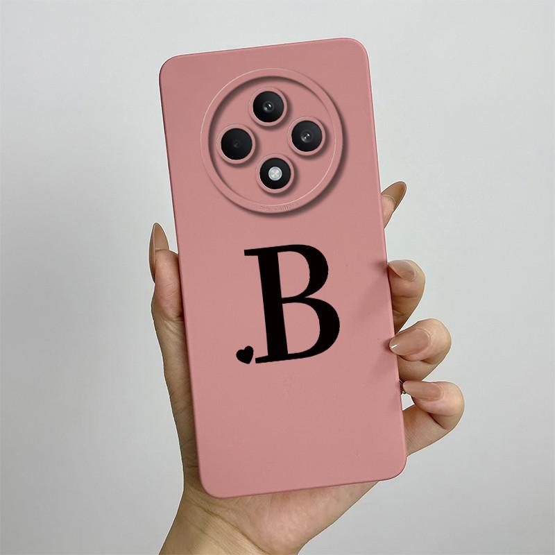Per Oppo Reno12 F FS 5G 4G Custodia Cover Morbido Silicone TPU Lettere Carine Custodie Protettive Complete Per Reno 12F 12FS Bumper Fundas