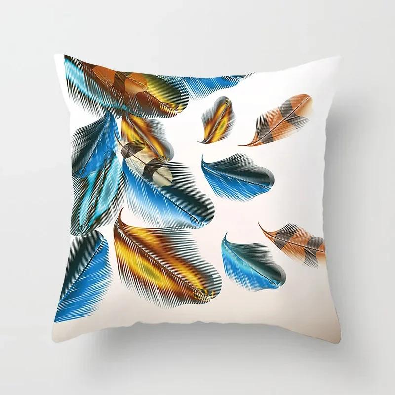 Feder Traumfänger Druck Dekorative Kissen Kissenbezug Polyester Kissenbezug Sofadekoration Kissenbezug