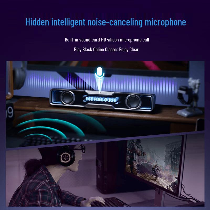 Edifier Altavoz de Escritorio para Gaming Hi-Fi Halo SoundBar con RGB (Versión CN)