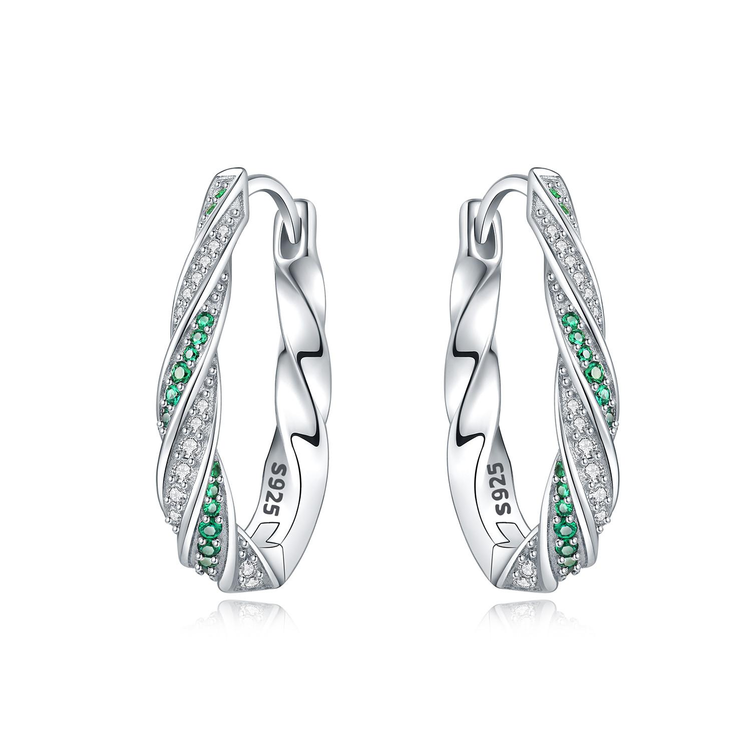 

925 Silver Simple Versatile Earring Jewelry Fashion Hoop Earrings For Women Jewelry Birthday Party Fine Gifts