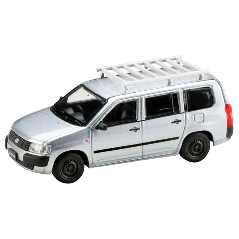 

1/64 toyota pro box Custom версия/с багажником на крыше серебристый металлик