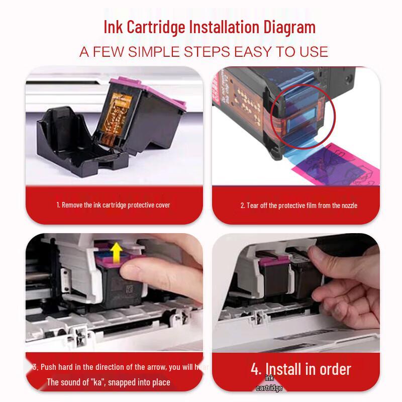 Compatible HP Ink Cartridge Black & Color Combo Pack