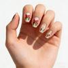 24PCS Artificial Nail Winter Snowflake Bows Design Artificial Nail For Professional Daily Use Manicure Fingernails