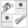 5Pairs Anti Break Zipper Pulls Double Layer Locking Heavy Duty Replacement for Luggage Backpacks Suitcases Zipper Pulls