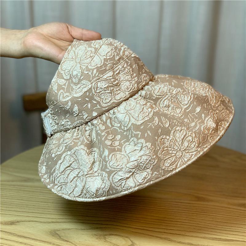 Hat Womens Sunblock Summer Casual Thin Large Brimmed Visor Hat Fisherman