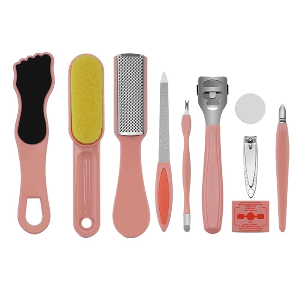 1 Set 10 Pieces Pedicure Kit, Rasp Foot File Callus Remover Scraper