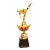 Martial Arts Gold Trophy Awards Plastic Model Gold Man Small Prize Cup Taekwondo Competition Craft Souvenirs Winner Award