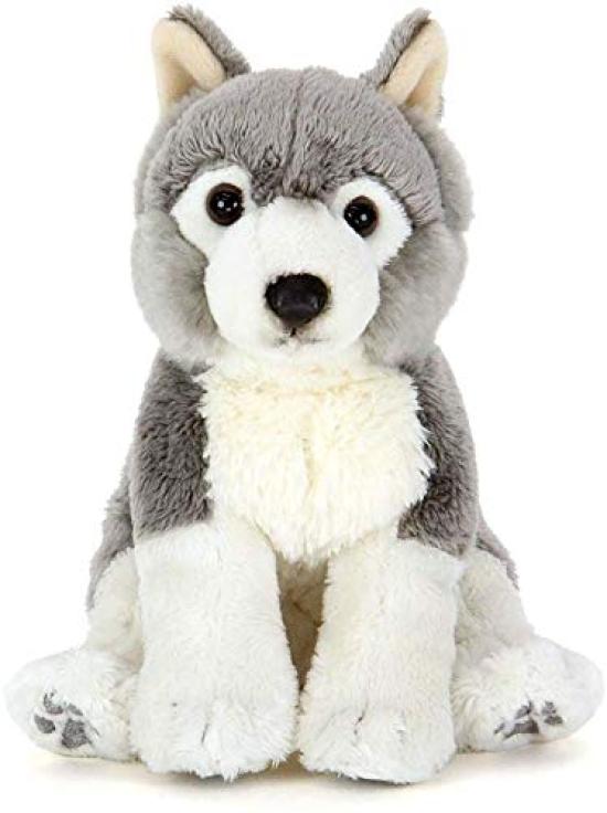 Colorata Wolf Stuffed Toy (ChildReal Animal Family) Gentle Touch Realistic (Wolf Stuffed Toy) Animal Toy Doll Mascot Birthday Gift Present (Meter