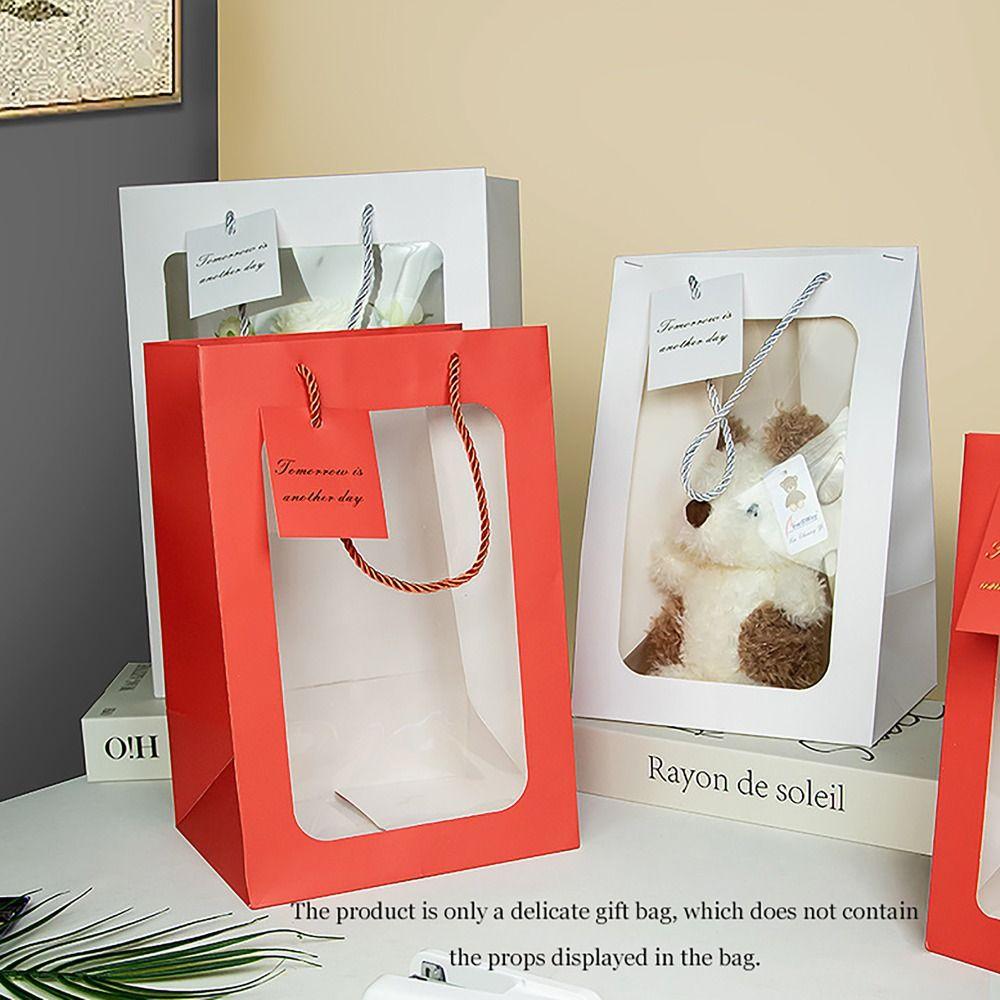 

with Handles Flower Bag Gift Wrapping Shopping Handbag Convenient Gift Bags Home Decor