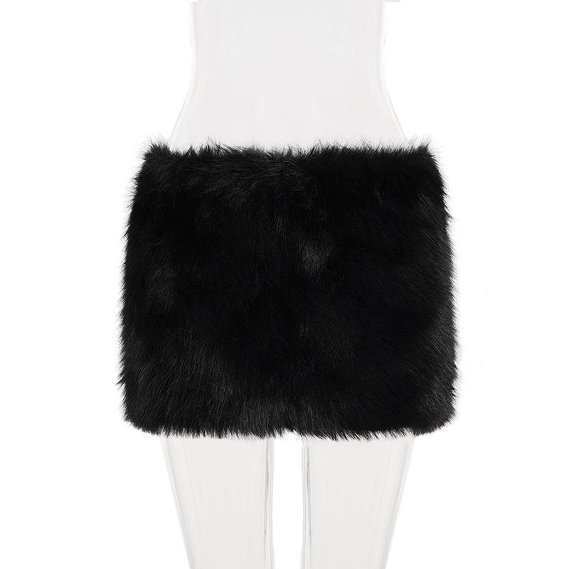 European Leopard Print Fur Skirt - Sexy, Slimming, Versatile Autumn Winter Style for Women