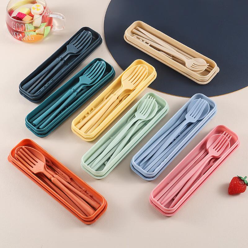 Ru Han 'Little Waist' Portable Wheat Straw Cutlery Set