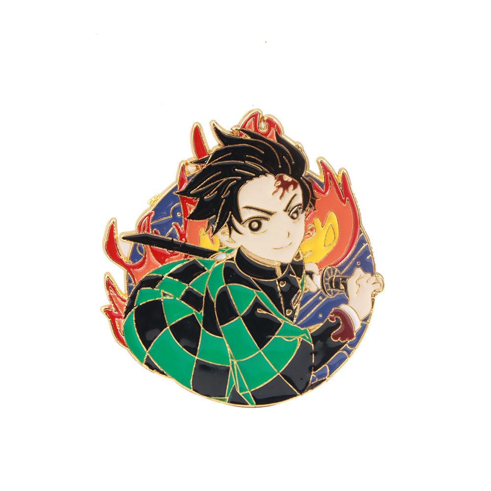 

Demon Slayer Kimetsu No Yaiba Anime Character Brooch For Cosplay And Decor typle A
