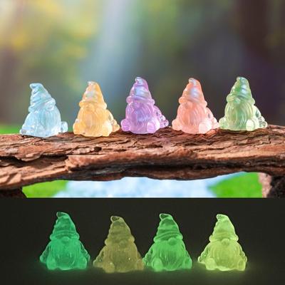 Glow-in-the-dark Dwarf Plush Toy Cute Particle Decorative Accessories Mini Christmas Micro-landscape Ornaments