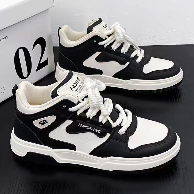

Men s shoes spring 2025 new Hong Kong style high-top casual shoes trendy versatile platform shoes boys sports trendy shoes 39