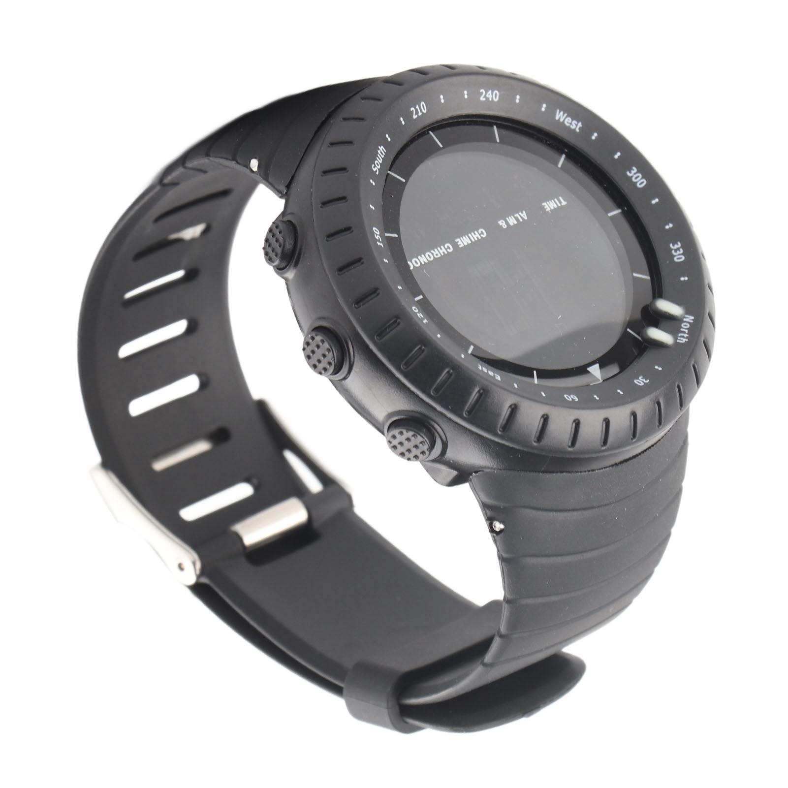 

HZ500 Цифровые электронные часы Многофункциональные водонепроницаемые наручные часы для занятий спортом на открытом воздухе и повседневного использования чёрный