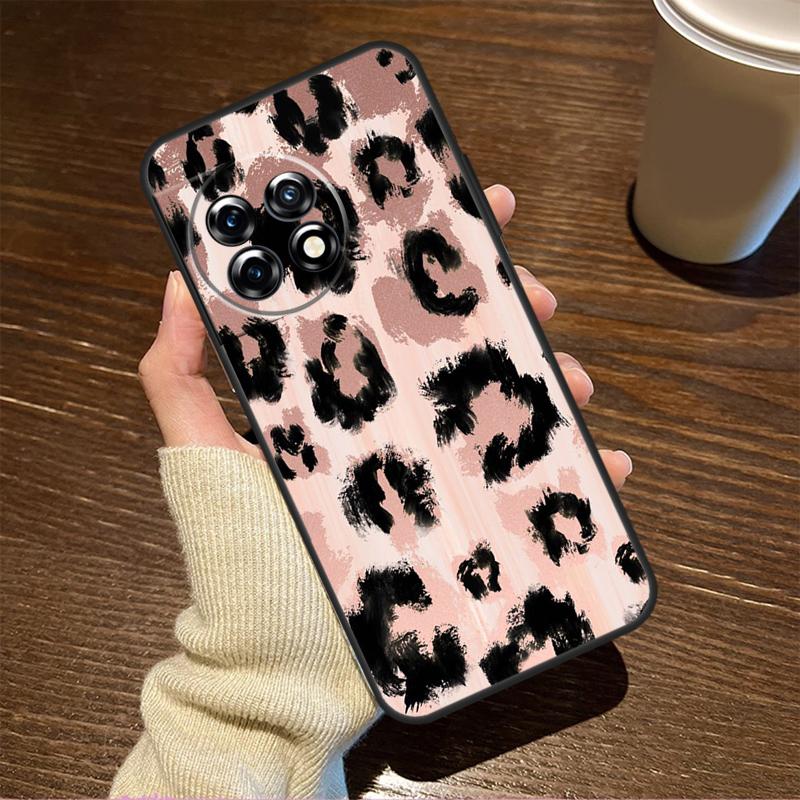 Leopard Skin Case For OnePlus 10T 8T 10R 12R 13R 13s 13 12 11 9 10 Pro Nord CE 5 2 3 4 Lite N20 N30 Cover