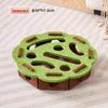 Cat Puzzle Toy - Self-Play Boredom Buster for Kittens with Maze, Digging Holes, and Bell Ball